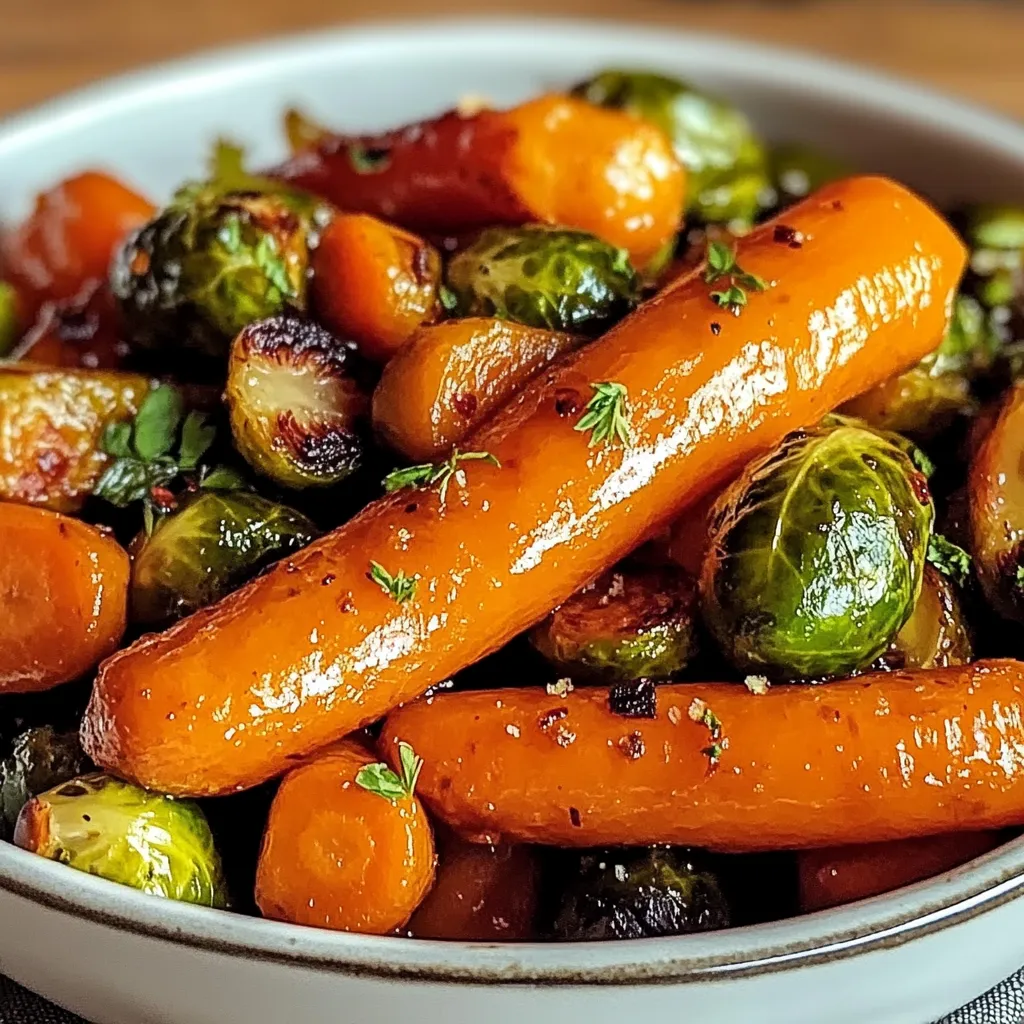 Crispy Maple Glazed Carrots and Brussels Sprouts: A Sweet & Savory ...